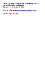 Bộ đề 2016 mới nhất từ các trường có lời giải