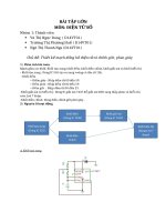 Bài Tập Lớn Điện Tử Số Thiết Kế Mạch Đồng Hồ Điện Tử