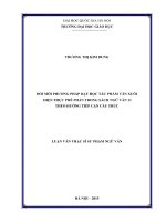 Đổi mới phương pháp dạy học tác phẩm văn xuôi hiện thực phê phán trong sách ngữ văn 11 theo hướng tiếp cận cấu trúc