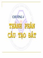 Bài giảng khoa học đất (ngành quản lý đất đai)   chương 4 (1)  thành phần cấu tạo đất