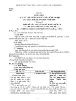 giáo án lịch sử lớp 8  học kì 1