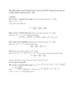 Bất đẳng thức trong đề thi thử môn toán kì thi THPT quốc gia của một số trường THPT năm học 2015
