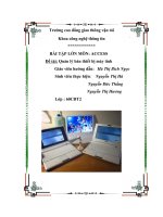 BÀI tập lớn môn ACCESS quản lý bán thiết bị máy tính 