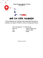 Đánh giá quy trình giao nhận nhập khẩu hàng nguyên container tại công ty CP dịch vụ vận tải và thương mại transco 