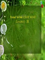 Unit 12  Lets eat B1