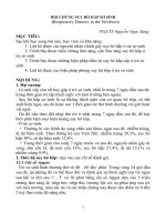 HỘI CHỨNG SUY hô hấp sơ SINH 