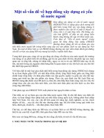 Một số vấn đề về hợp đồng xây dựng có yếu tố nước ngoài