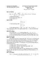 Đê Thi thu toan vào lớp 10 môn Toán THPT năm học 20162017