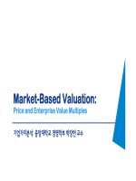 MarketBased Valuation: Price and Enterprise Value Multiples