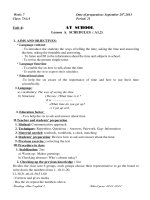 GIÁO ÁN TIẾNG ANH 7 Unit 4