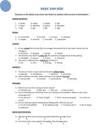 đề thi thử đại học môn tiếng anh