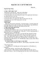 BẠCH cầu cấp ở TRẺ EM 