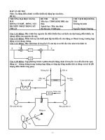 ĐÁP án đề THI môn tự động điều chỉnh và điều khiển hệ động lực tàu thủy 