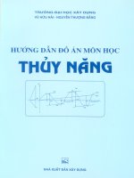 Hướng dẫn đồ án môn học thủy năng