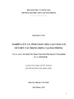 Nghiên cứu và tính toán nhà cao tầng có xét đến tải trọng động tại hải phòng 