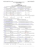 Bài tập trắc nghiệm HKI  Vật lý 12