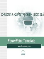 Bài giảng lý thuyết cơ bản về quản trị chiến lược giá