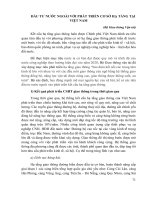 ĐẦU tư nước NGOÀI với PHÁT TRIỂN cơ sở hạ TẦNG tại VIỆT NAM 