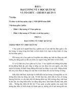 ĐẠI CƯƠNG về y học QUÂN sự và tổ CHỨC – CHỈ HUY QUÂN y 