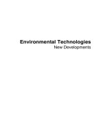 Sách Environmental technologies