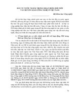 ĐẦU tư nước NGOÀI TRONG HOẠT ĐỘNG đổi mới và CHUYỂN GIAO CÔNG NGHỆ ở VIỆT NAM 