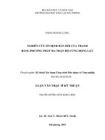 Nghiên cứu ổn định đàn hồi của thanh bằng phương pháp ma trận độ cứng động lực 