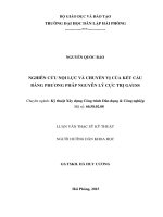 Nghiên cứu nội lực và chuyển vị của kết cấu bằng phương pháp nguyên lý cực trị gauss 