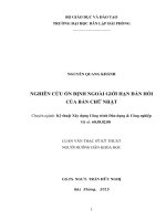 Nghiên cứu ổn định ngoài giới hạn đàn hồi của bản chữ nhật 