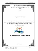 Luận văn tốt nghiệp thạc sỹ chuyên ngành xây dựng đường ô tô và đường thành phố   bản tóm tắttác giả đặng xuân trungđại học xây dựng