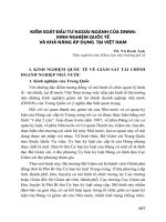KIỂM SOÁT ĐẦU TƯ NGOÀI NGÀNH CỦA DNNN: KINH NGHIỆM QUỐC TẾ VÀ KHẢ NĂNG ÁP DỤNG TẠI VIỆT NAM