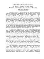 ĐỊNH HƯỚNG PHÁT TRIỂN KCN, KKT để THU hút vốn đầu tư nước NGOÀI 