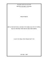 Rèn luyện kĩ năng làm bài văn nghị luận về tư tưởng, đạo lí cho học sinh trung học phổ thông 