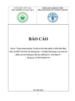 Tăng cường năng lực vệ sinh an toàn thực phẩm và kiểm dịch động thực vật (SPS) Việt Nam cho thương mại