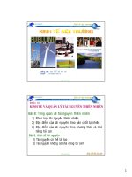 Kinh tế và quản lý tài nguyên thiên nhiên