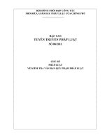 Dac san tuyen truyen phap luat ve kiem tra van ban quy pham phap luat