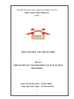 Xây dựng diễn đàn trao đổi thông tin sử dụng các phần mềm di động bằng ngôn ngữ lập trình ASP net 