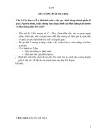 ĐỀ CƯƠNG mắt 2015 2016 