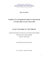 Nghiên cứu ổn định đàn hồi của hệ thanh có tiết diện ngang thay đổi 