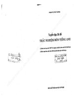 Ebook tuyển tập 36 đề trắc nghiệm môn tiếng anh  phần 1