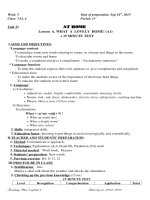 GIÁO ÁN TIẾNG ANH 7 Unit 3