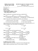 ĐỀ ĐỀ XUẤT ĐỊA 6 THI HỌC KỲ I