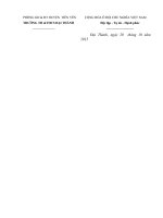 Kế hoạch y tế trường học năm học 2016