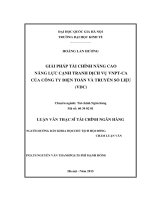GIẢI PHÁP TÀI CHÍNH NÂNG CAO NĂNG LỰC CẠNH TRANH DỊCH VỤ VNPT-CA CỦA CÔNG TY ĐIỆN TOÁN VÀ TRUYỀN SỐ LIỆU (VDC)