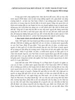 CHÍNH SÁCH đất ĐAI đối với đầu tư nước NGOÀI ở VIỆT NAM 