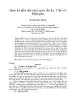 Quan hệ giữa nhà nước quân chủ Lý, Trần với Phật giáo