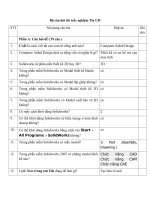 Câu hỏi trắc nghiệm tin học ứng dụng