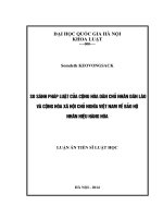 SO SÁNH PHÁP LUẬT CỦA CỘNG HÒA DÂN CHỦ NHÂN DÂN LÀO VÀ CỘNG HÒA XÃ HỘI CHỦ NGHĨA VIỆT NAM VỀ BẢO HỘ NHÃN HIỆU HÀNG HÓA