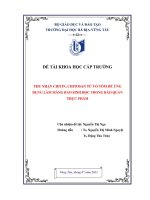 Thu nhận CHITIN, CHITOSAN từ vỏ tôm để ứng dụng làm màng bao sinh học trong bảo quản thực phẩm