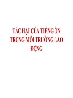 Bài giảng tác hại của tiếng ồn trong môi trường lao động