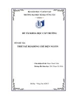 Thiết kế bộ khống chế điện nguồn